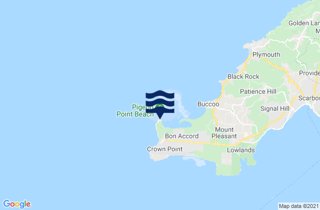Pigeon Point, Trinidad and Tobago tide times map