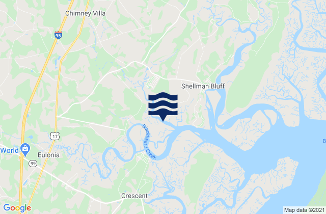Pine Harbor Sapelo River, United States tide chart map