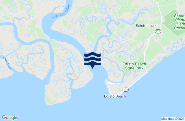Pine Island South Edisto River, United States tide chart map