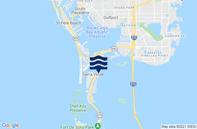 Pine Key (Pinellas Bayway bridge), United States tide chart map