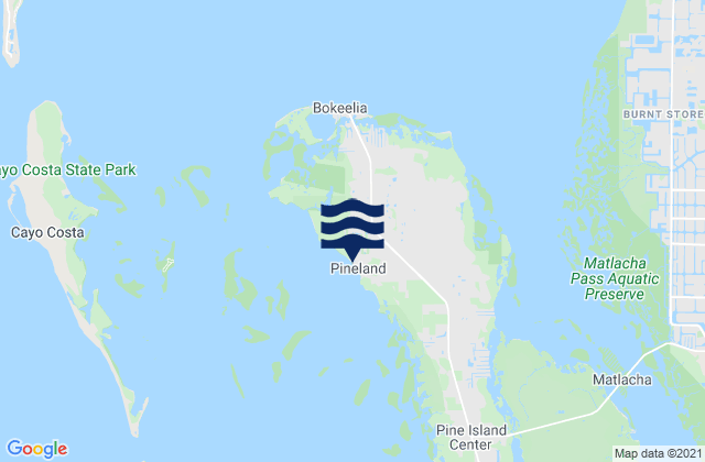Pineland, United States tide chart map