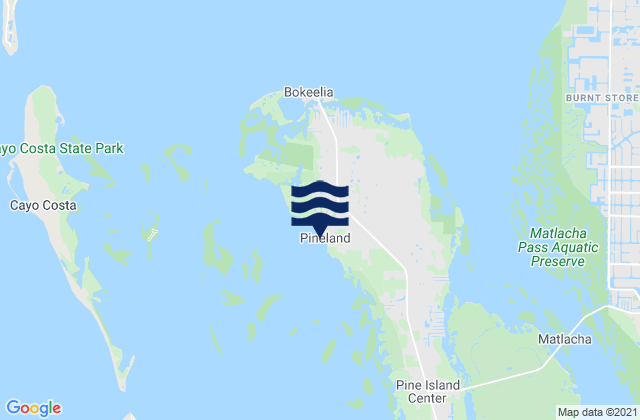 Pineland Pine Island, United States tide chart map