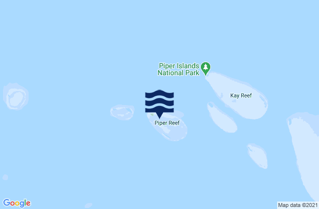Piper Island, Australia tide times map
