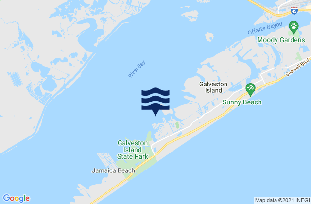 Pirates Cove, United States tide chart map