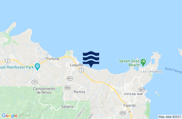 Pitahaya Barrio, Puerto Rico tide times map