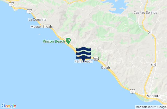 Pitas Point/Faria County Park, United States tide chart map