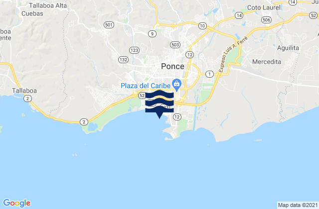 Playa Barrio, Puerto Rico tide times map