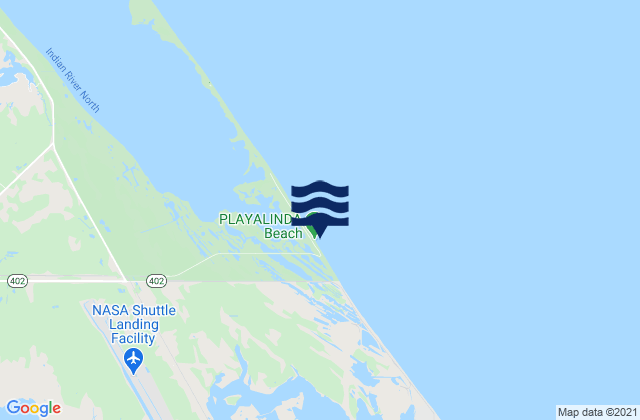 Playa Linda, United States tide chart map