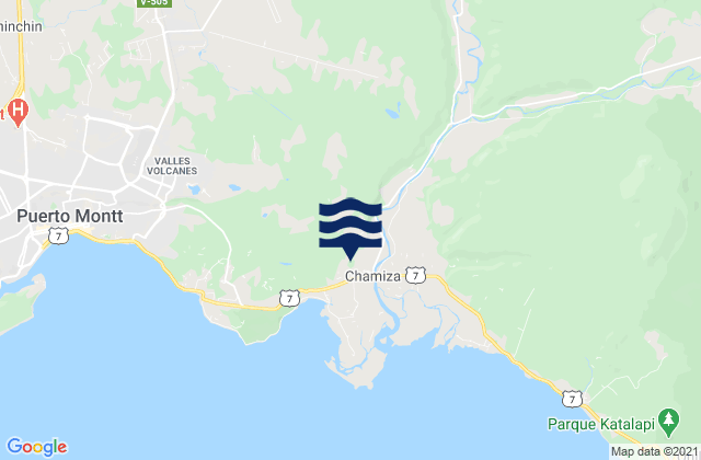 Playa Maiten, Chile tide times map