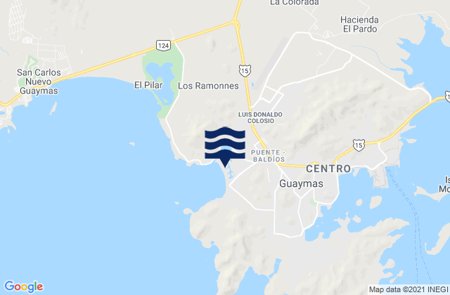 Playa Miramar, Mexico tide times map