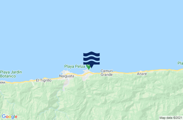Playa Pelua, Venezuela tide times map