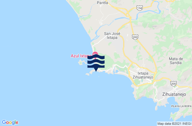 Playa Quieta, Mexico tide times map