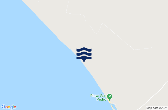 Playa San Pablo, Peru tide times map