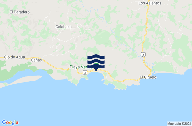 Playa Venado, Panama tide times map
