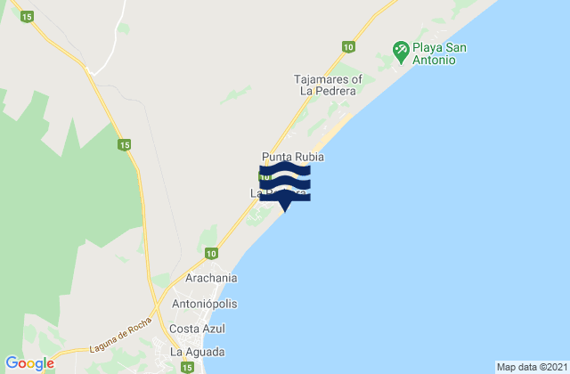 Playa del Barco, Brazil tide times map