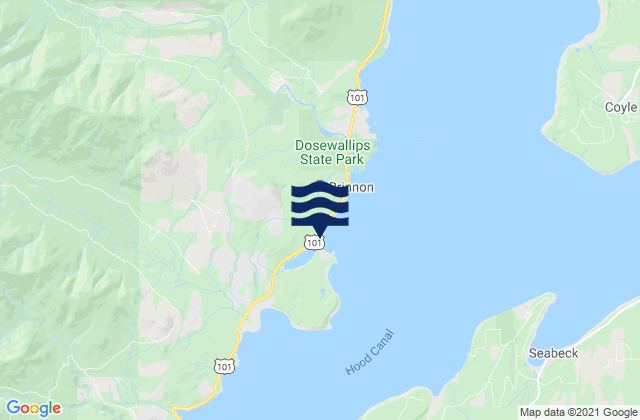 Pleasant Harbor, United States tide chart map