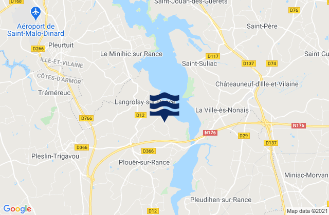 Plouer-sur-Rance, France tide times map