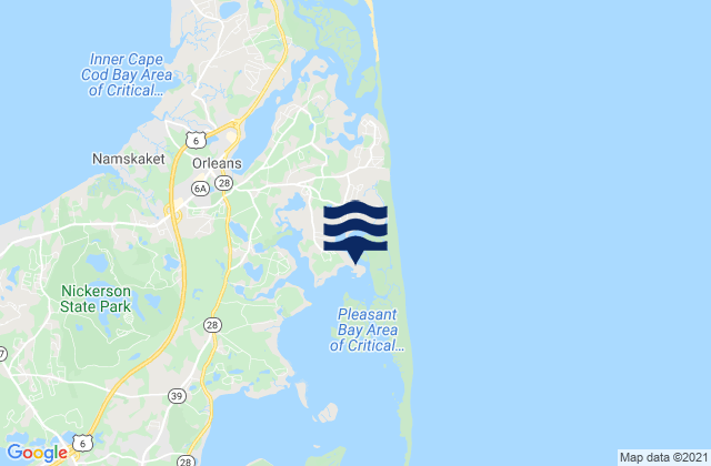 Pochet Island, United States tide chart map