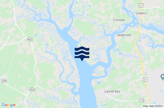 Pocotaligo River 4 mi above entrance, United States tide chart map