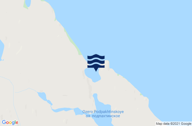 Podpakhta Bay, Russia tide times map