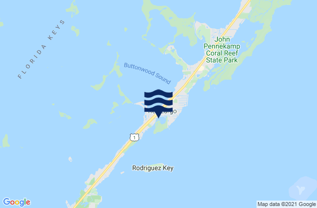 Point Charles Key Largo, United States tide chart map