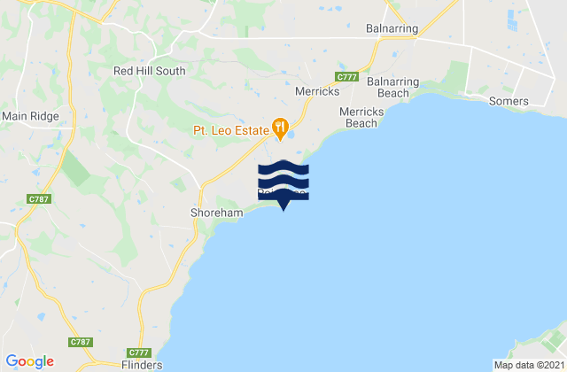 Point Leo, Australia tide times map