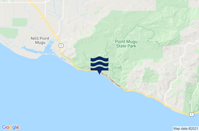 Point Mugu State Park, United States tide chart map