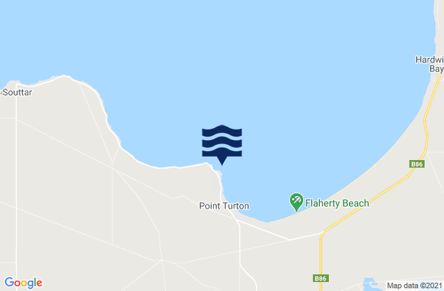 Point Turton, Australia tide times map