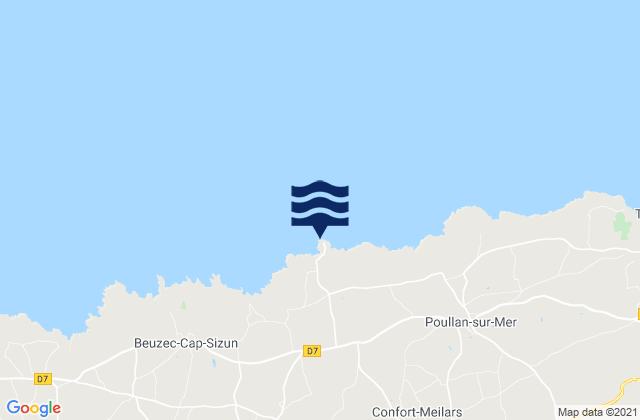 Pointe du Milier, France tide times map