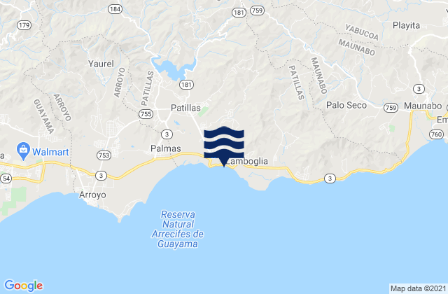 Pollos Barrio, Puerto Rico tide times map