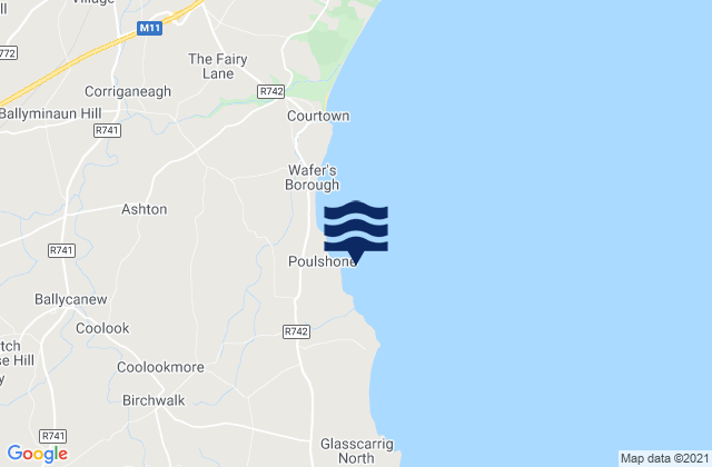 Pollshone Head, Ireland tide times map