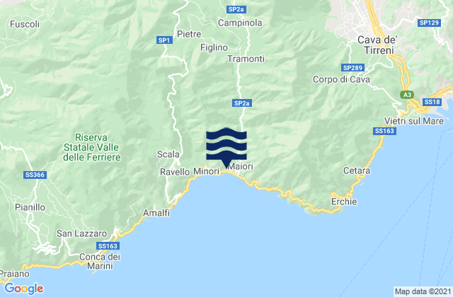 Polvica, Italy tide times map