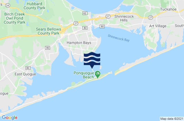 Ponquogue bridge Shinnecock Bay, United States tide chart map