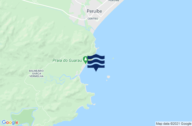Ponta Paranapua, Brazil tide times map