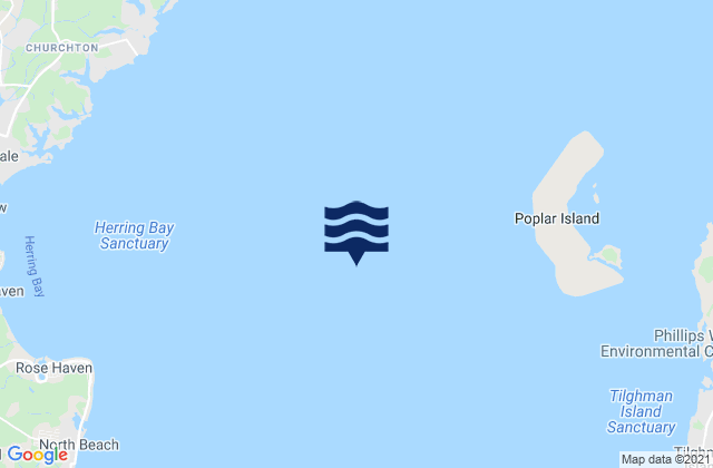 Poplar Island 3.0 n.mi. WSW of, United States tide chart map