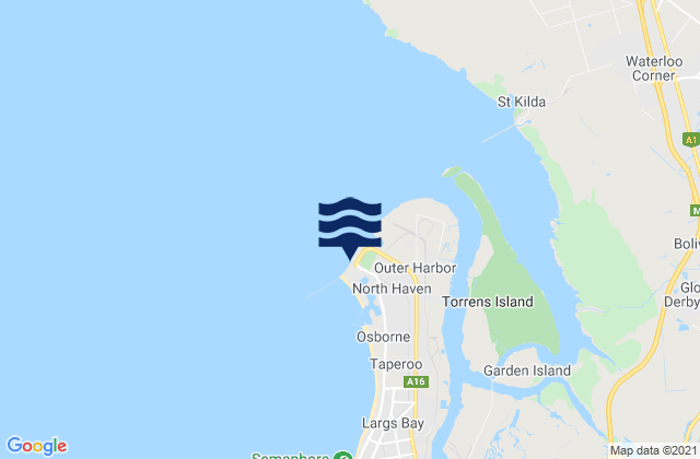 Port Adelaide (Outer Harbor), Australia tide times map