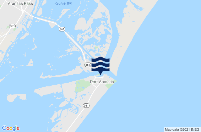 Port Aransas, United States tide chart map