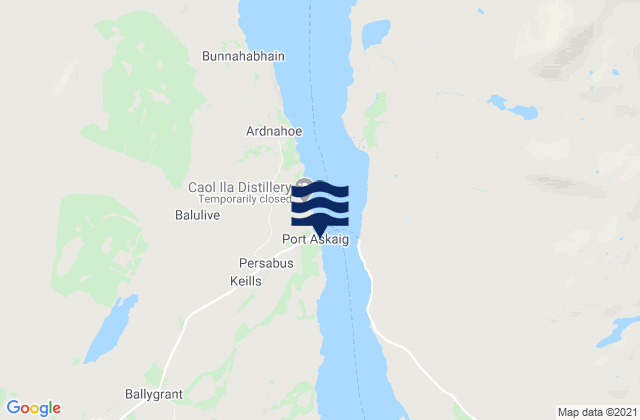 Port Askaig, United Kingdom tide times map
