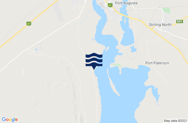 Port Augusta, Australia tide times map