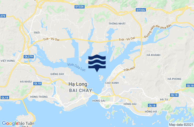 Port Courbet, Vietnam tide times map