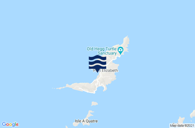 Port Elizabeth, Saint Vincent and the Grenadines tide times map