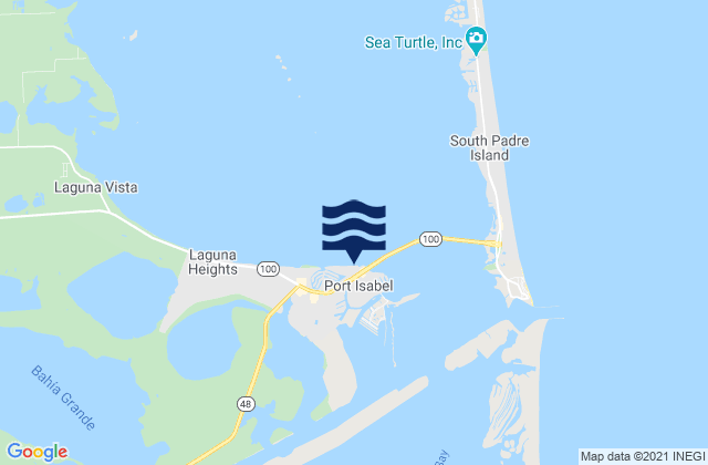 Port Isabel, United States tide chart map