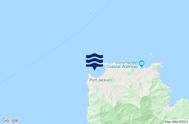 Port Jackson, New Zealand tide times map