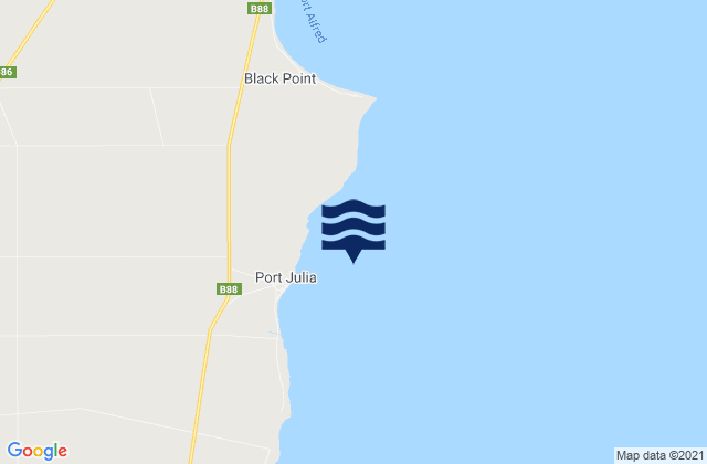 Port Julia, Australia tide times map