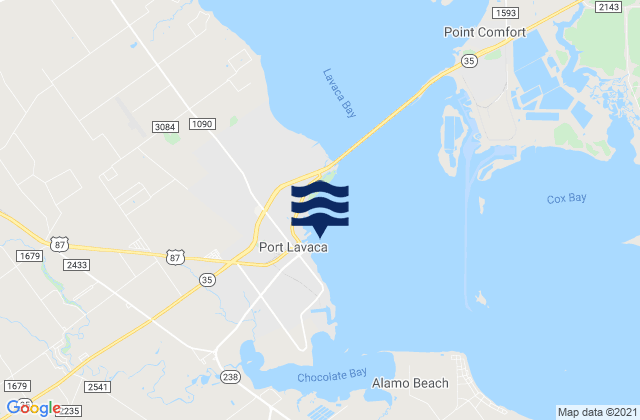 Port Lavaca Matagorda Bay, United States tide chart map
