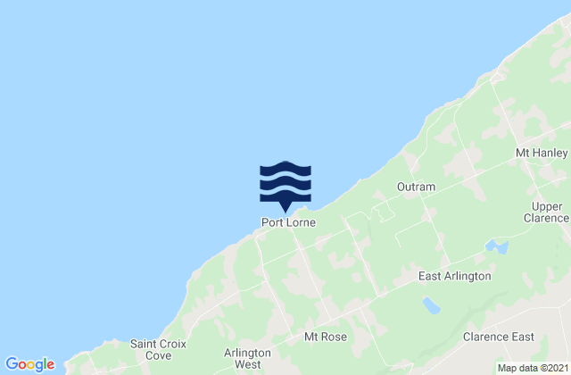 Port Lorne, Canada tide times map