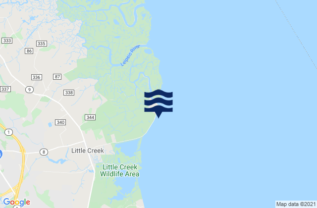 Port Mahon, United States tide chart map