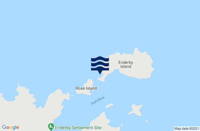 Port Ross, New Zealand tide times map