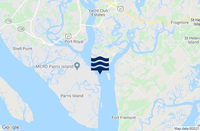 Port Royal, United States tide chart map