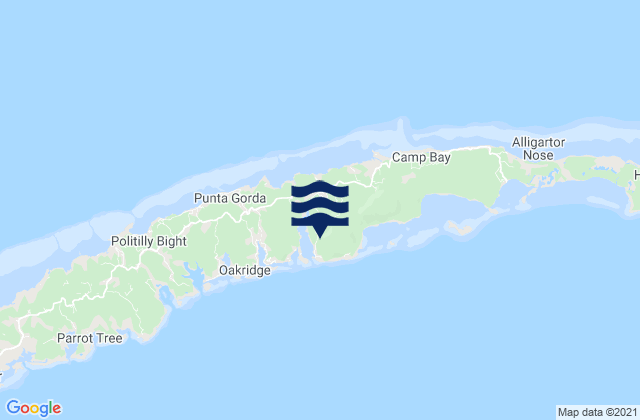 Port Royal, Honduras tide times map